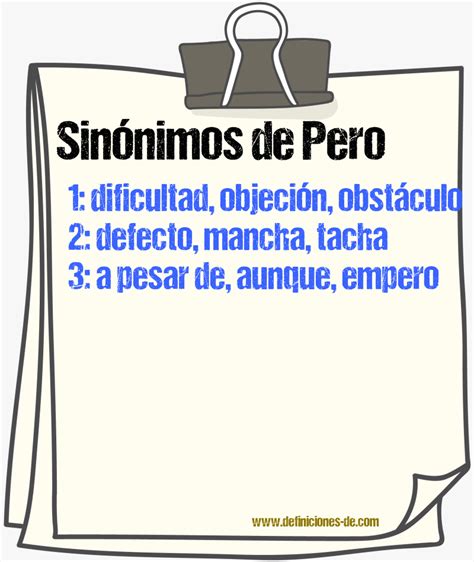 pero sinonimo